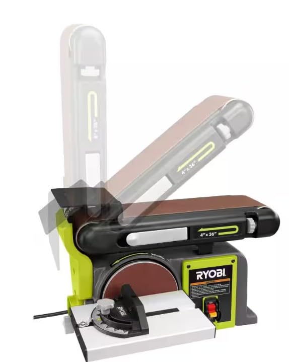 4 in. x 36 in. Belt & 6 in. Disc Corded Benchtop Sander T81873