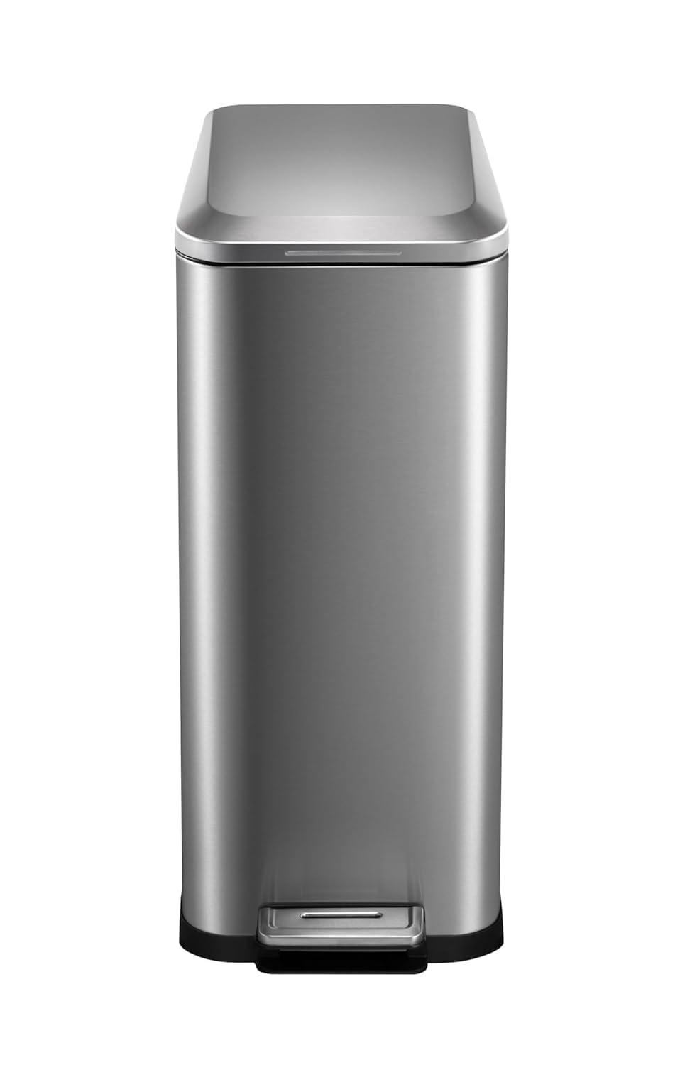 50L Slim Stainless Steel Step Trash Can with Soft-Close Lid X1339
