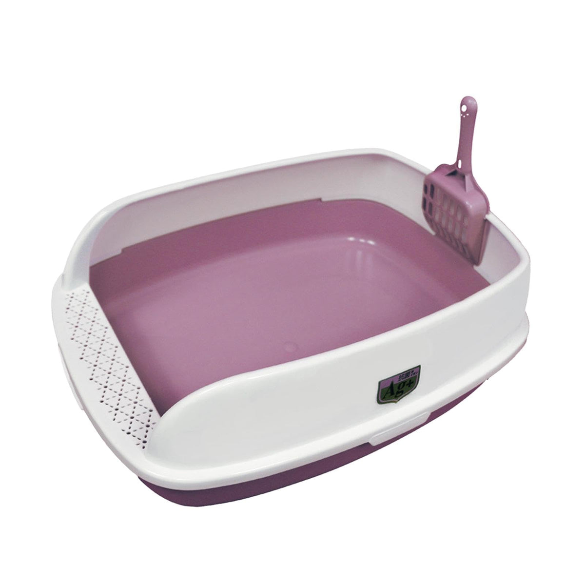 Pink Semi Enclosed Cat Litter Box B987