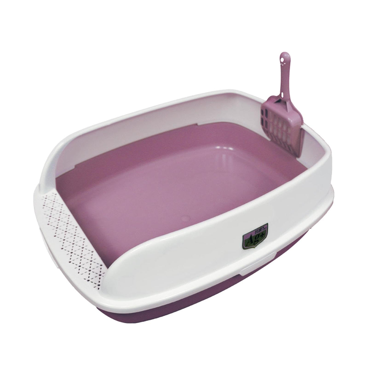 Pink Semi Enclosed Cat Litter Box B987