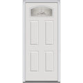 Brilliant White Right Hand Prehung Inswing Entry Door 36" x 80" Q492662