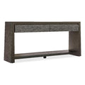Modern Wood Console Table with 2 Drawers and Fixed Shelf J405616