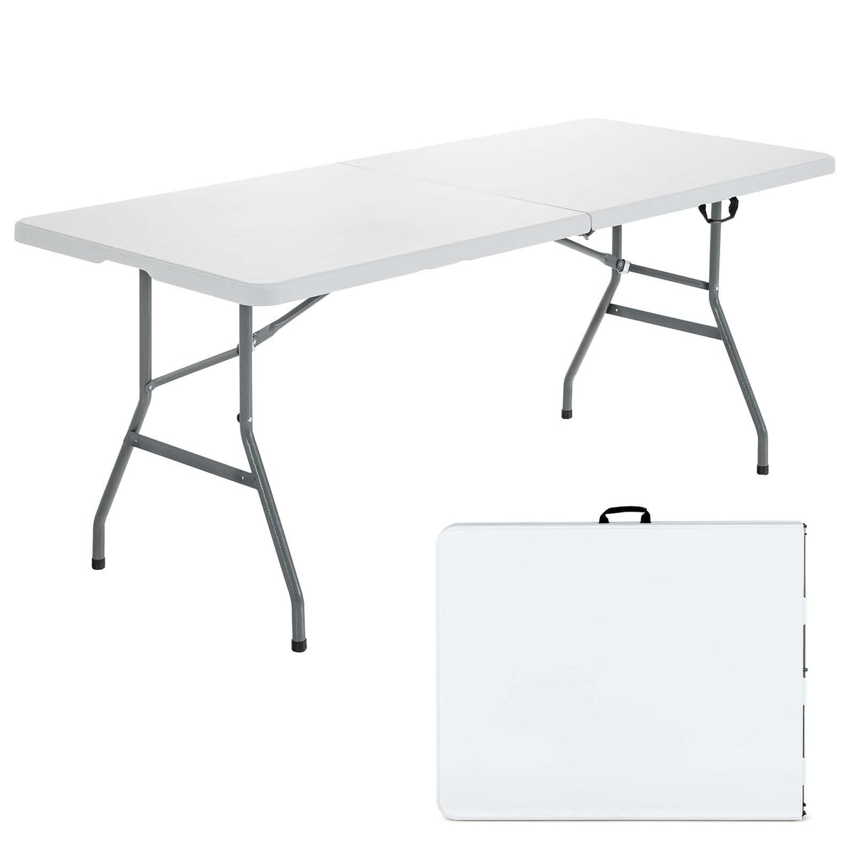 White 6ft Folding Plastic Table P313477