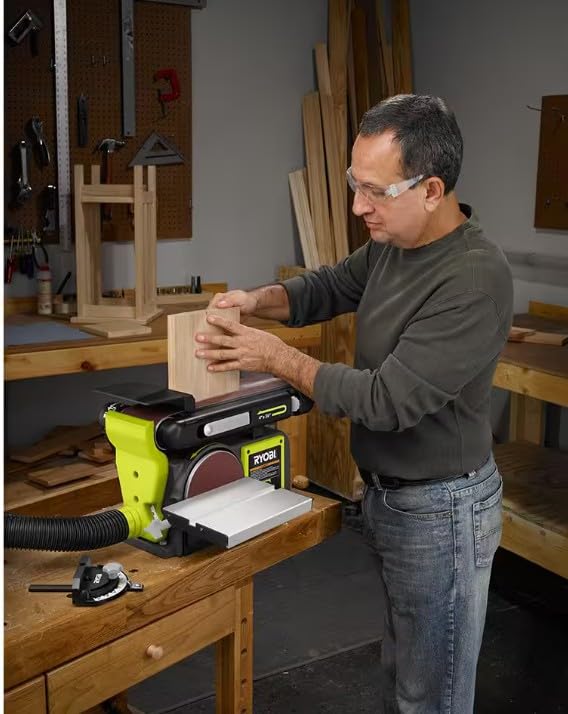 4 in. x 36 in. Belt & 6 in. Disc Corded Benchtop Sander T81873