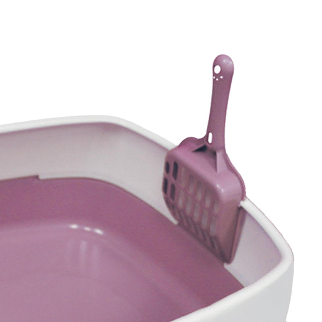 Pink Semi Enclosed Cat Litter Box B987