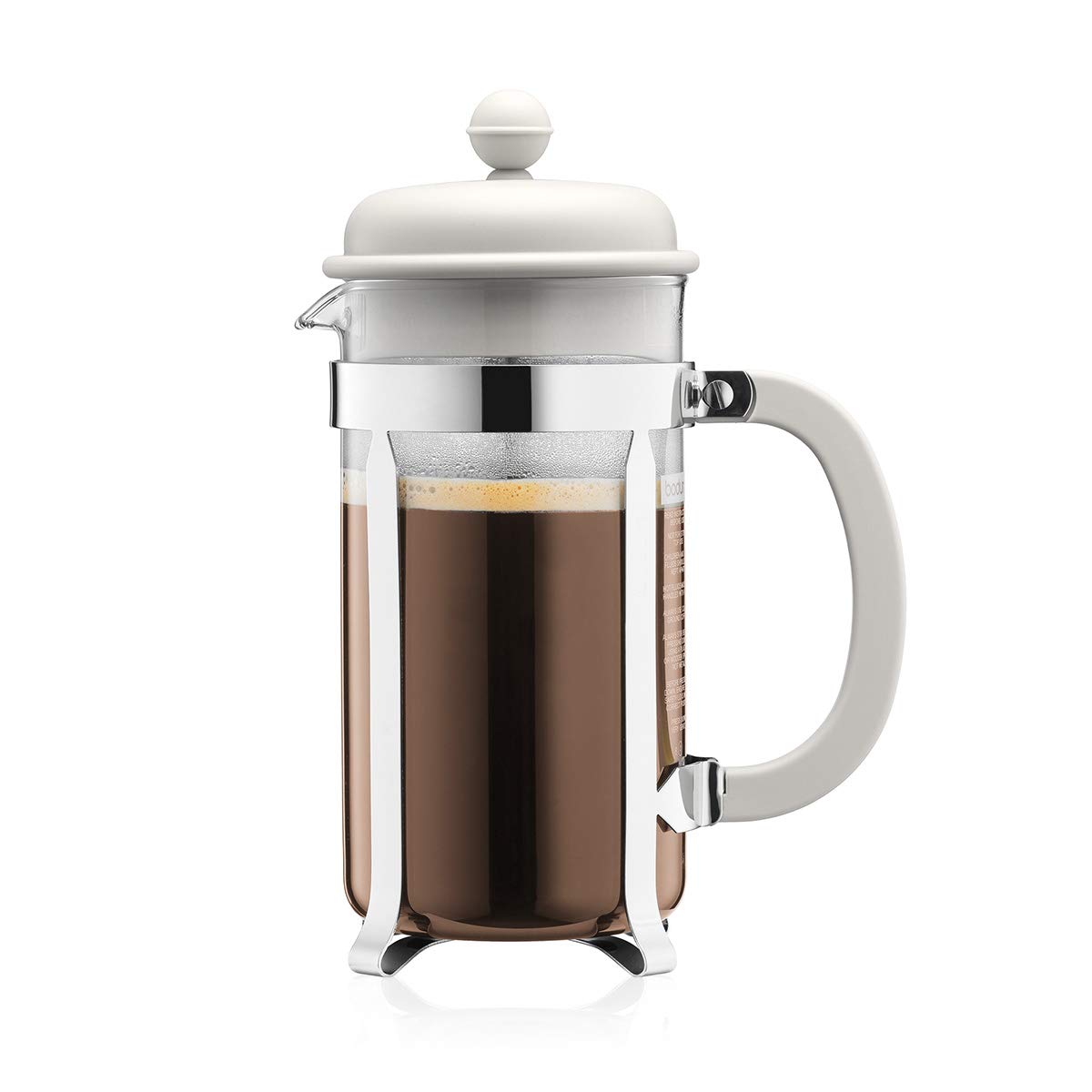 White 8 Cup Glass Coffee Maker W9127