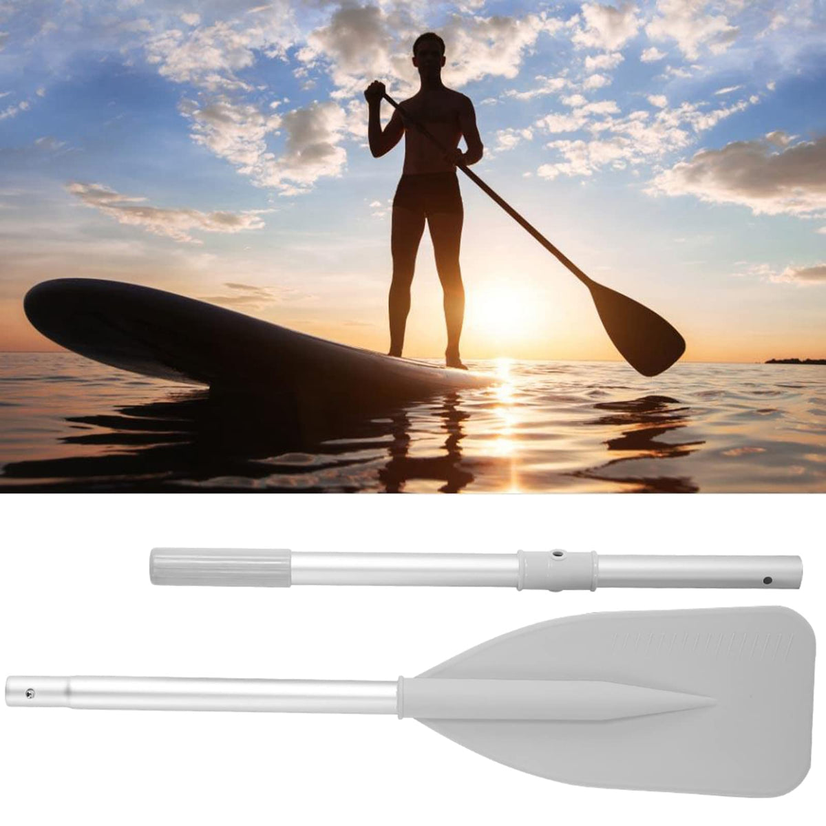 Telescopic Canoe Paddle 2pcs Aluminium Alloy X7211