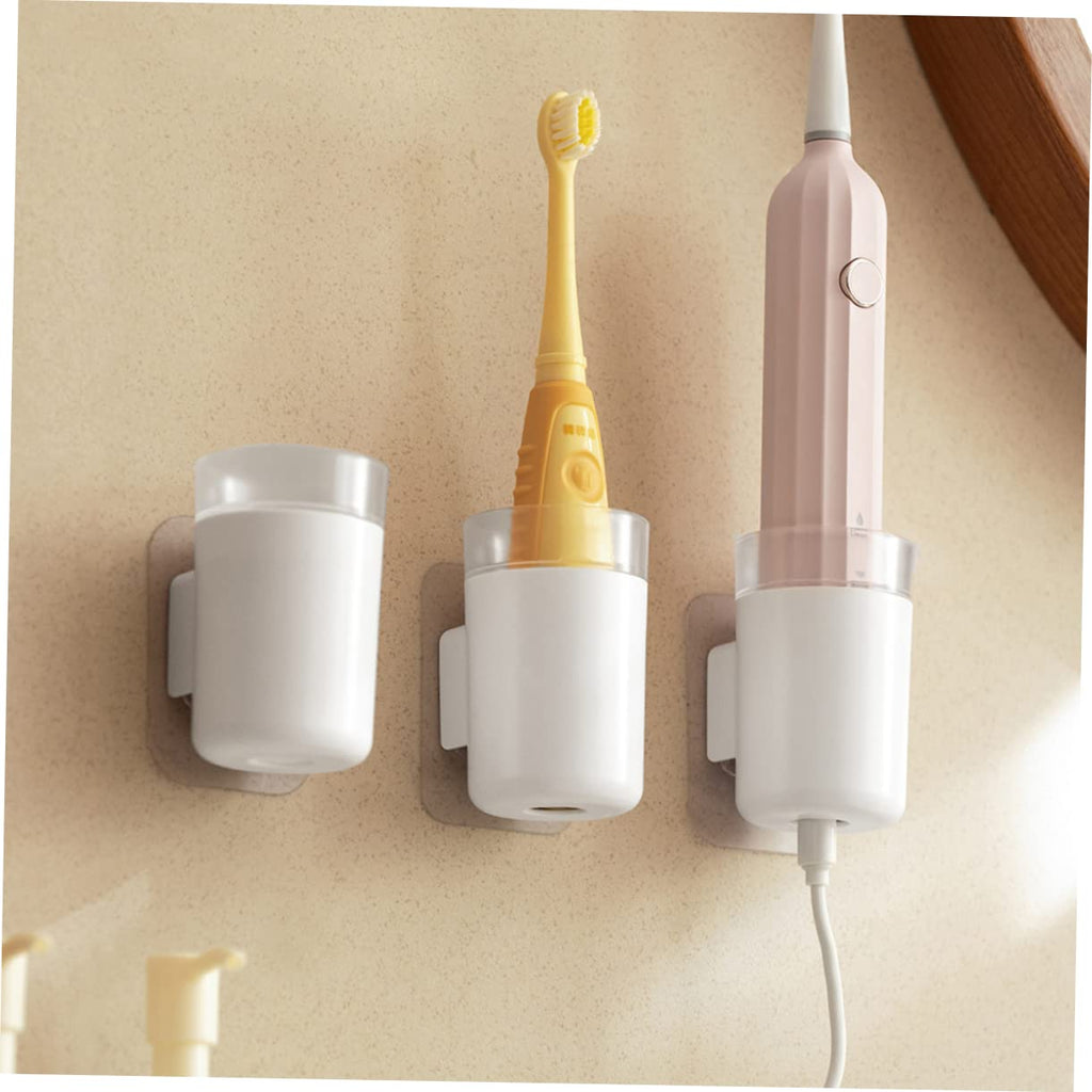 Wall Mounted Toothbrush Holder 2 Pack Plastic Q45267