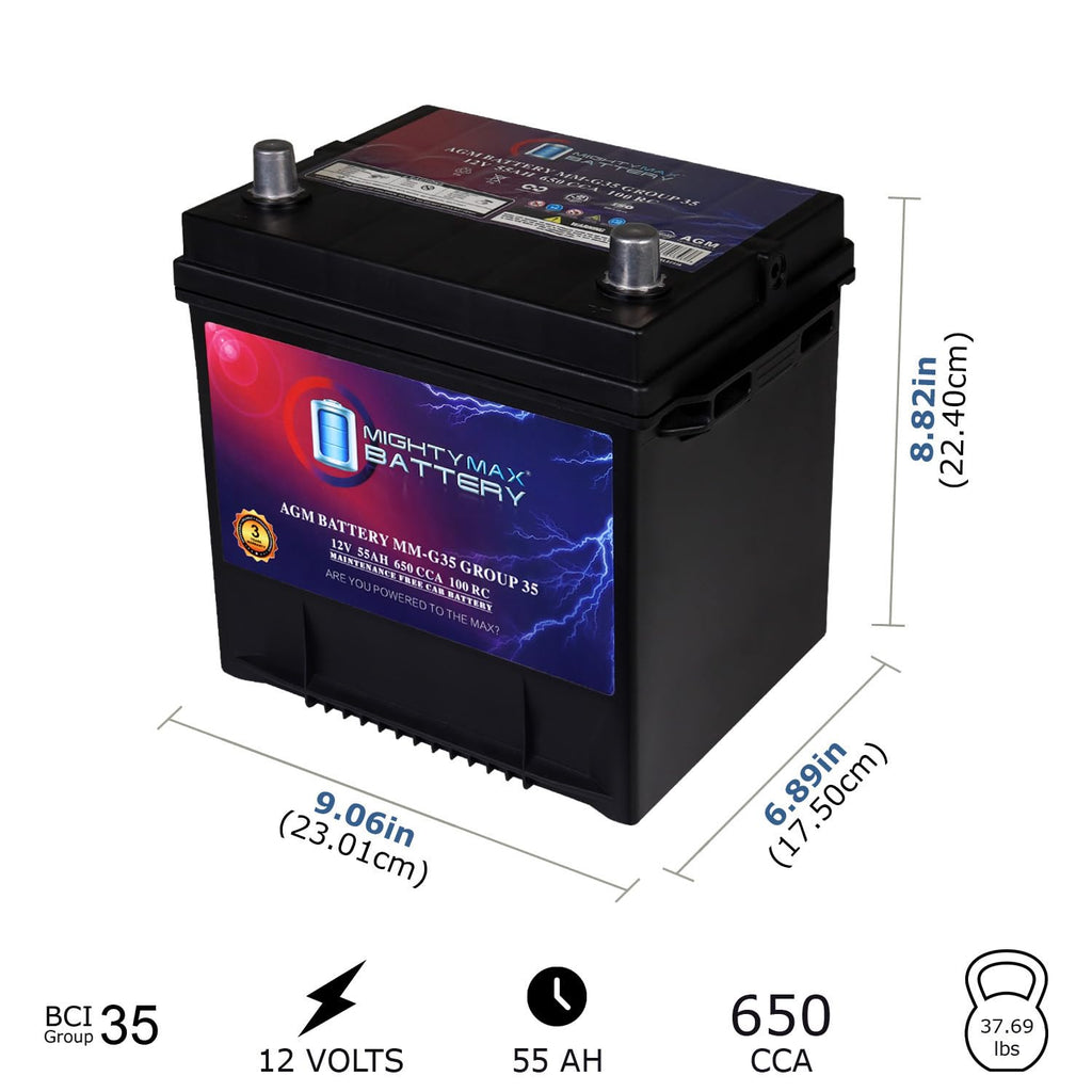12V 55Ah AGM Replacement Battery W637