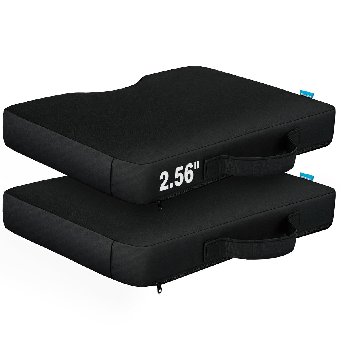 Portable Extra Thick Waterproof Stadium Seat Cushions with Handle, 2PCS H3413