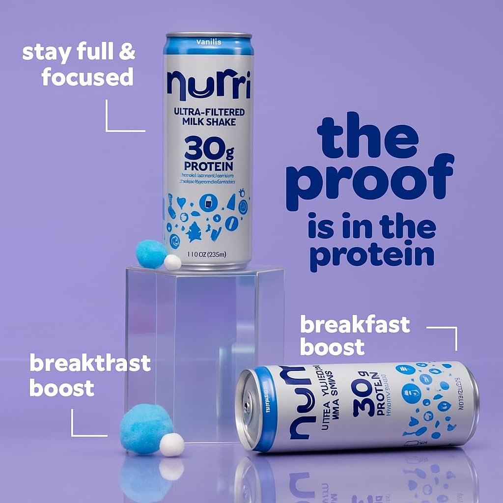 Vanilla 12-Pack Lactose Free Milk Shake W898