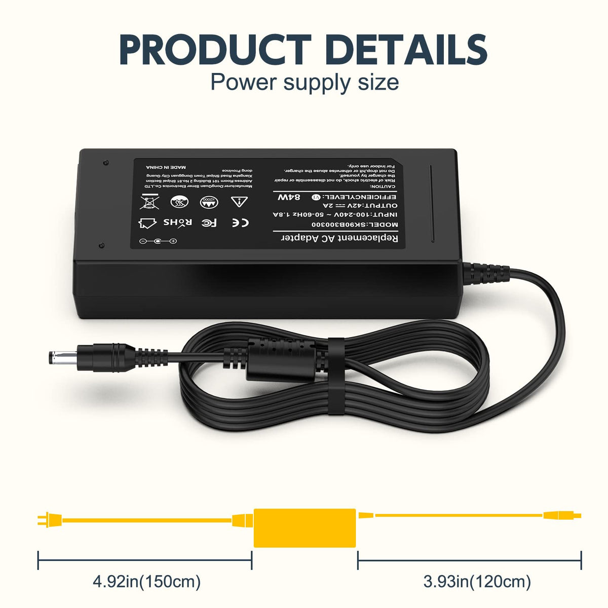 42V AC Adapter Charger D870599
