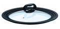 Universal Lid for Pots and Pans, Fits 6-Inch to 8-Inch Cookware, Tempered Glass Replacement Lid with Heat Resistant Silicone Edge, Dishwasher Safe, Made without BPA, Small, Black H919945