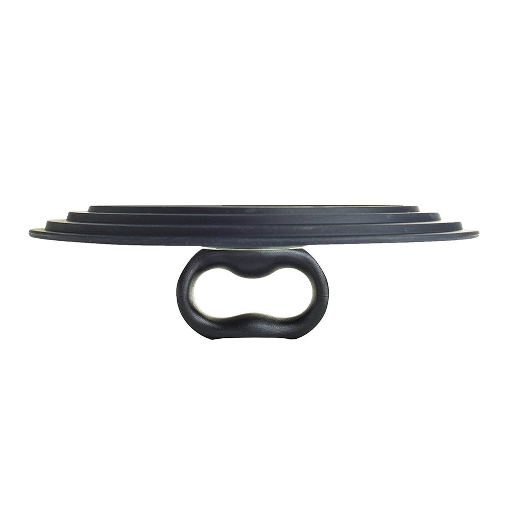 Universal Lid for Pots and Pans, Fits 6-Inch to 8-Inch Cookware, Tempered Glass Replacement Lid with Heat Resistant Silicone Edge, Dishwasher Safe, Made without BPA, Small, Black H919945