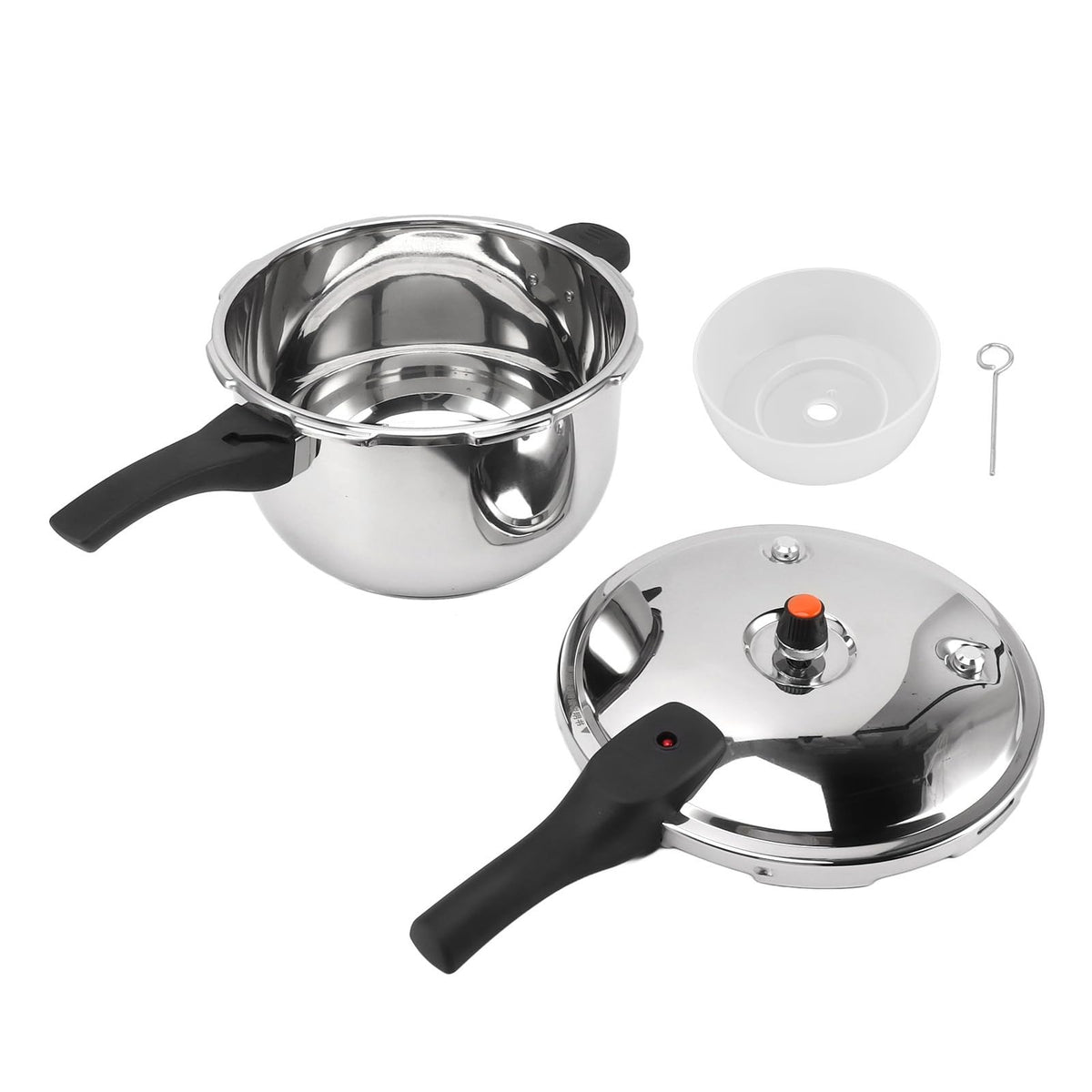 80KPA Stainless Steel Pressure Cooker with Safety Valve (3L) X835781
