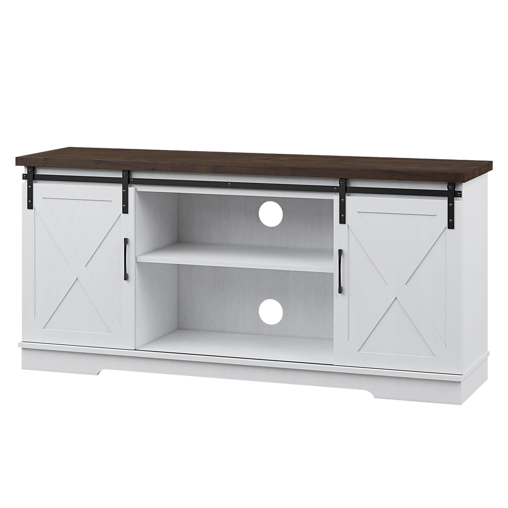 Farmhouse TV Stand Entertainment Center for 65 Inch TV Z82938