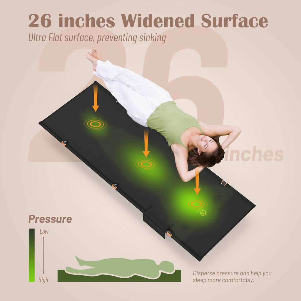 Foldable Camping Cot with Storage Bag H843