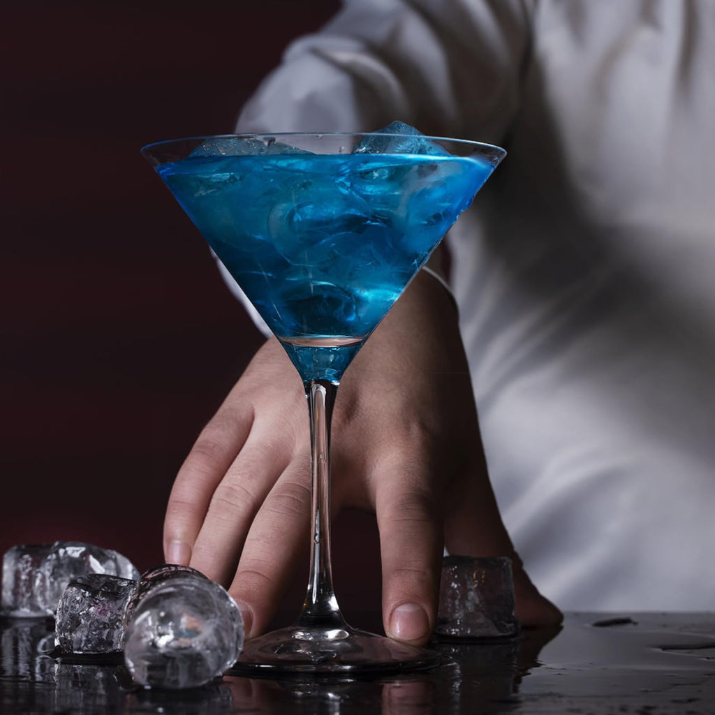 Martini Glasses Set of 2 Hand-Blown Transparent M359391