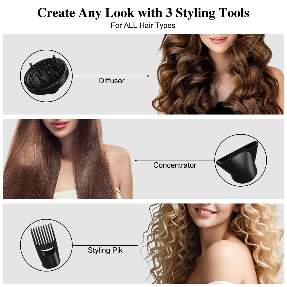 1875W Ionic Blow Dryer with Diffuser R3389