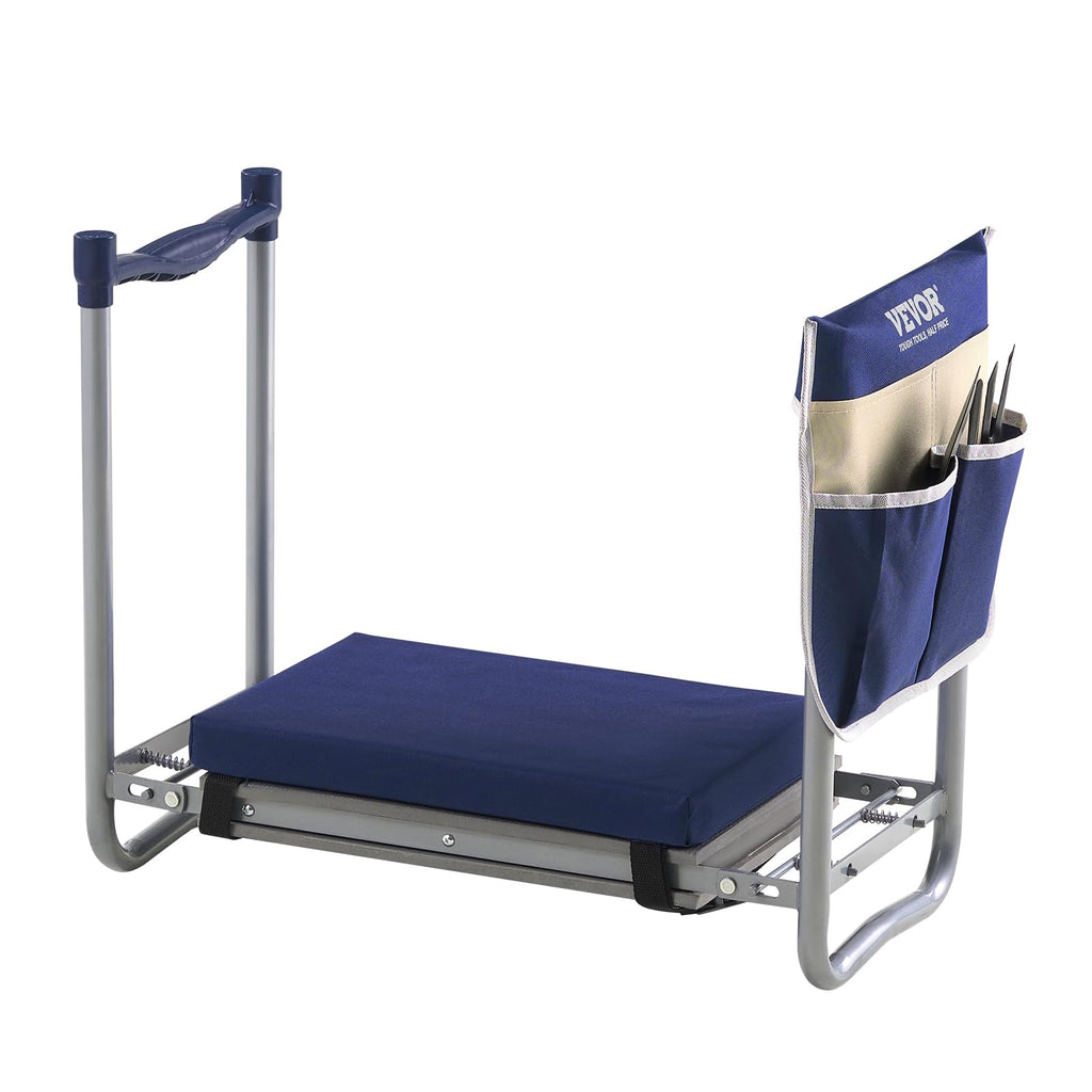 Folding Garden Kneeler and Seat with Tool Bags B58623