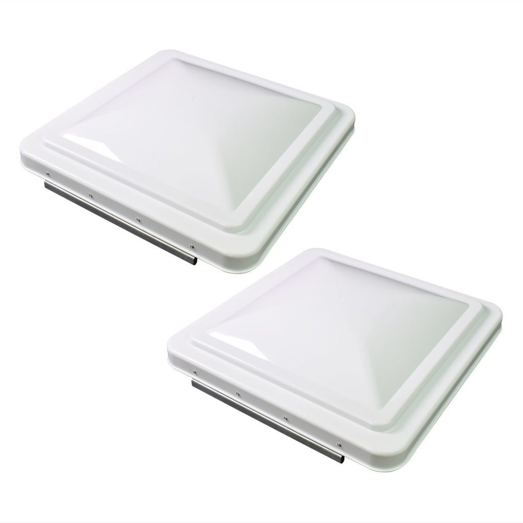 14 Inch RV Roof Vent Cover White 2-Pack C122550