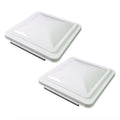 14 Inch RV Roof Vent Cover White 2-Pack C122550