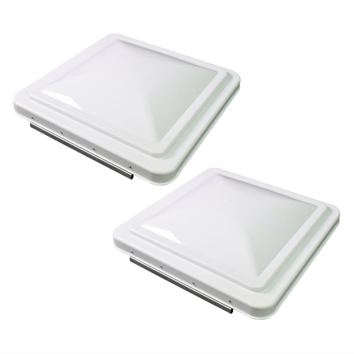 14 Inch RV Roof Vent Cover White 2-Pack C122550