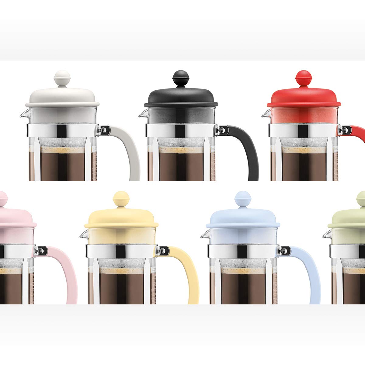 White 8 Cup Glass Coffee Maker W9127