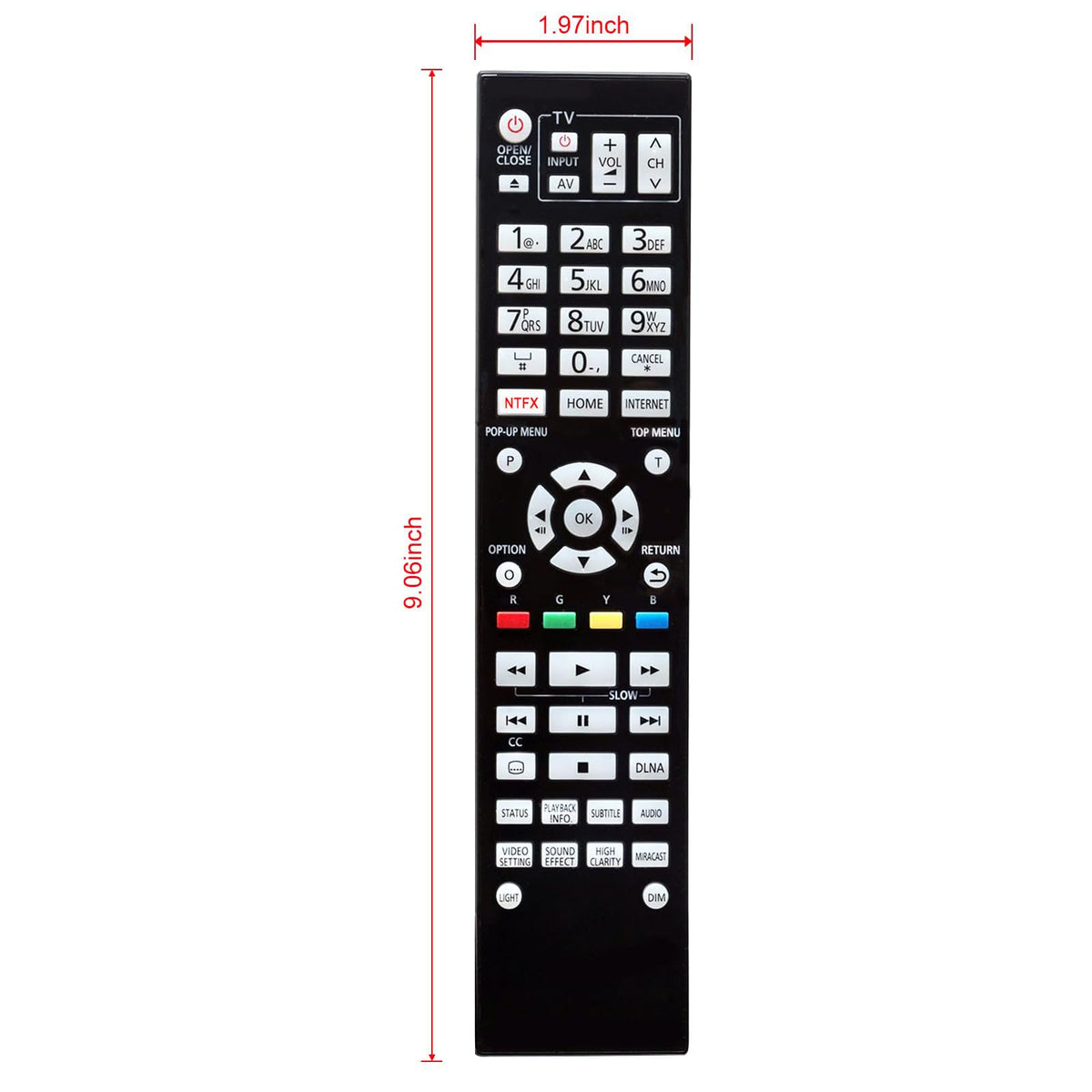 Backlight Remote Control W581