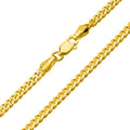 14K Yellow Gold Cuban Link Chain Necklace I3671