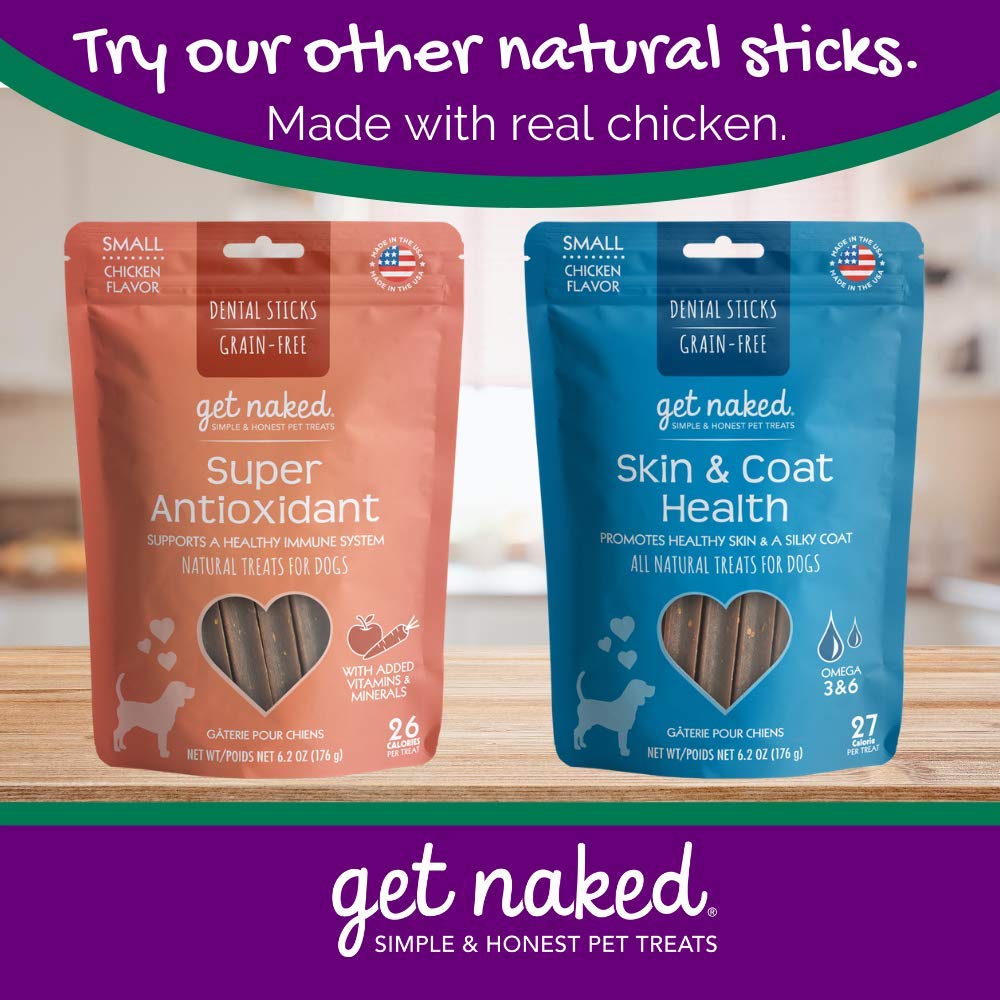 Grain-Free Dental Chew Sticks for Small Dogs, 6.2 oz S566
