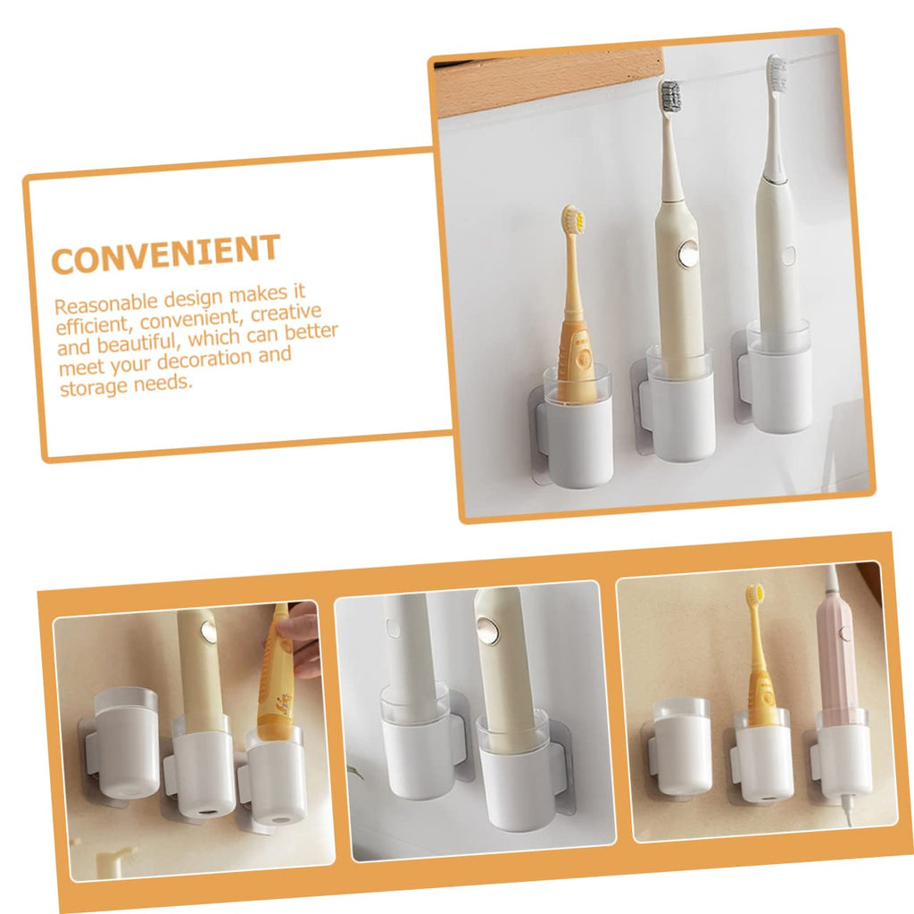 Wall Mounted Toothbrush Holder 2 Pack Plastic Q45267