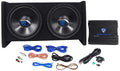 Dual 12" Car Subwoofer Enclosure with Mono Amplifier H20999