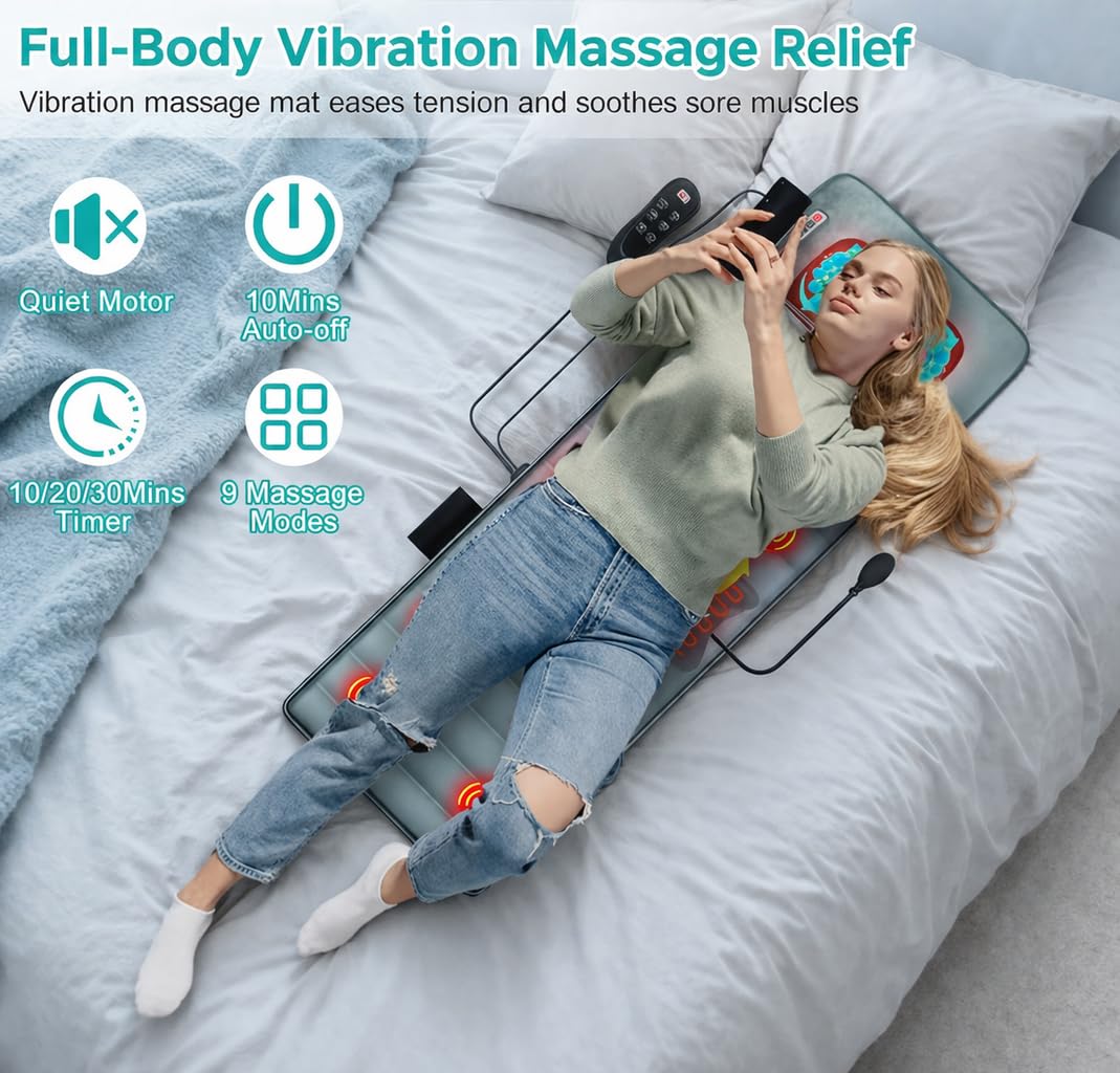 Full Body Massage Mat with Heat M7910