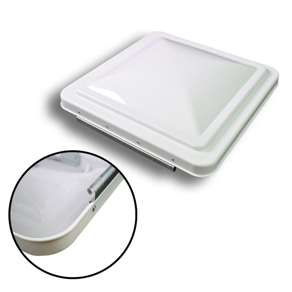 14 Inch RV Roof Vent Cover White 2-Pack C122550