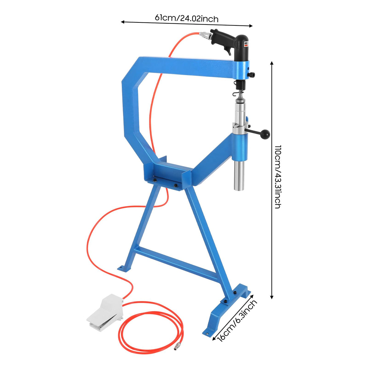 Pneumatic Planishing Hammer with Stand & Foot Pedal S8791