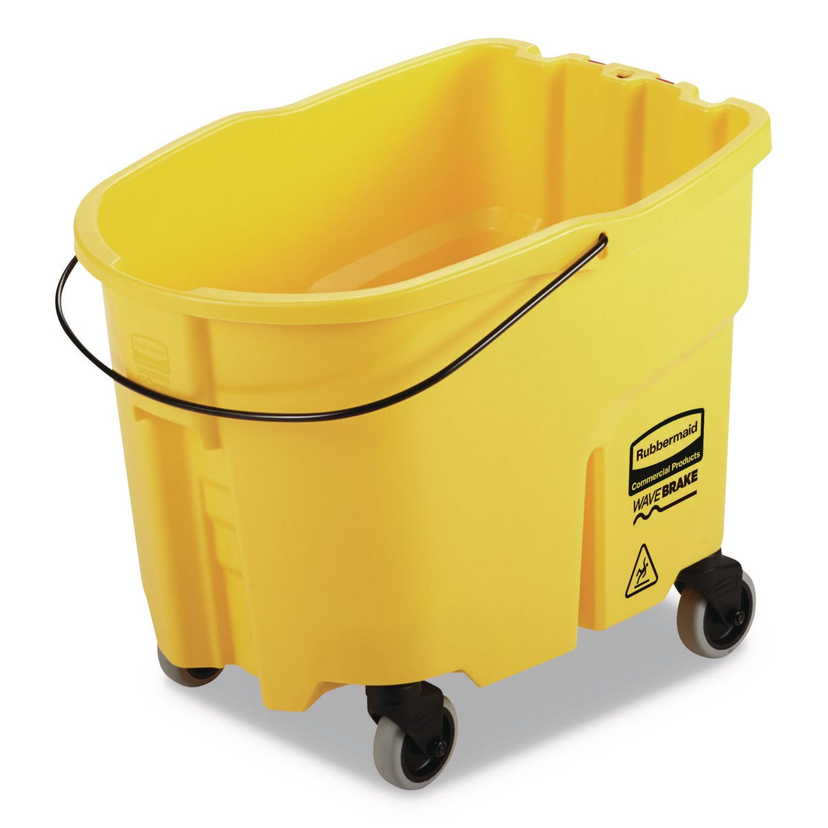 Yellow 35-Quart Mopping Bucket with Caster Kit G982