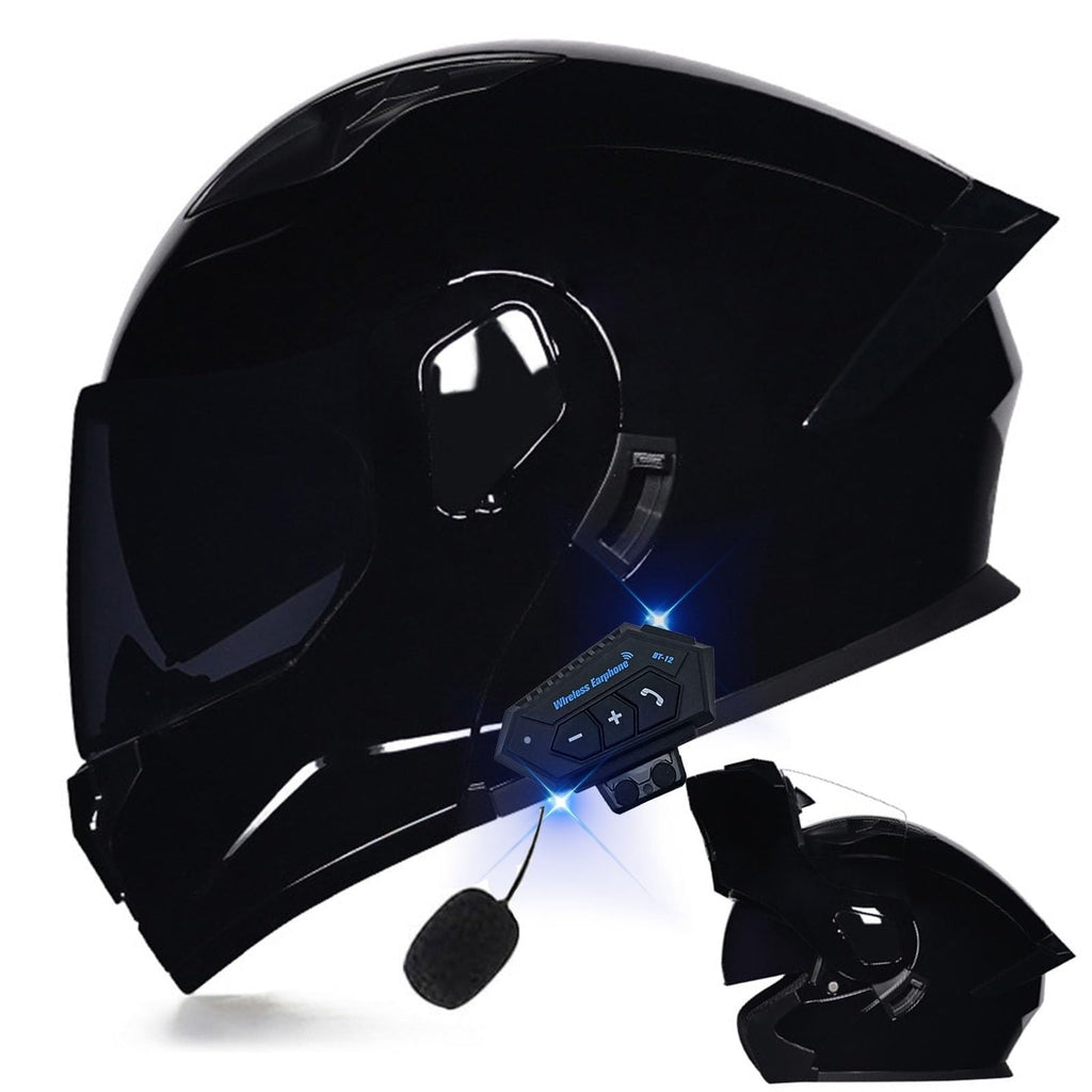 DOT Approved Full Face Flip up Anti-Fog Double Visor Motorcycle Helmet B13706