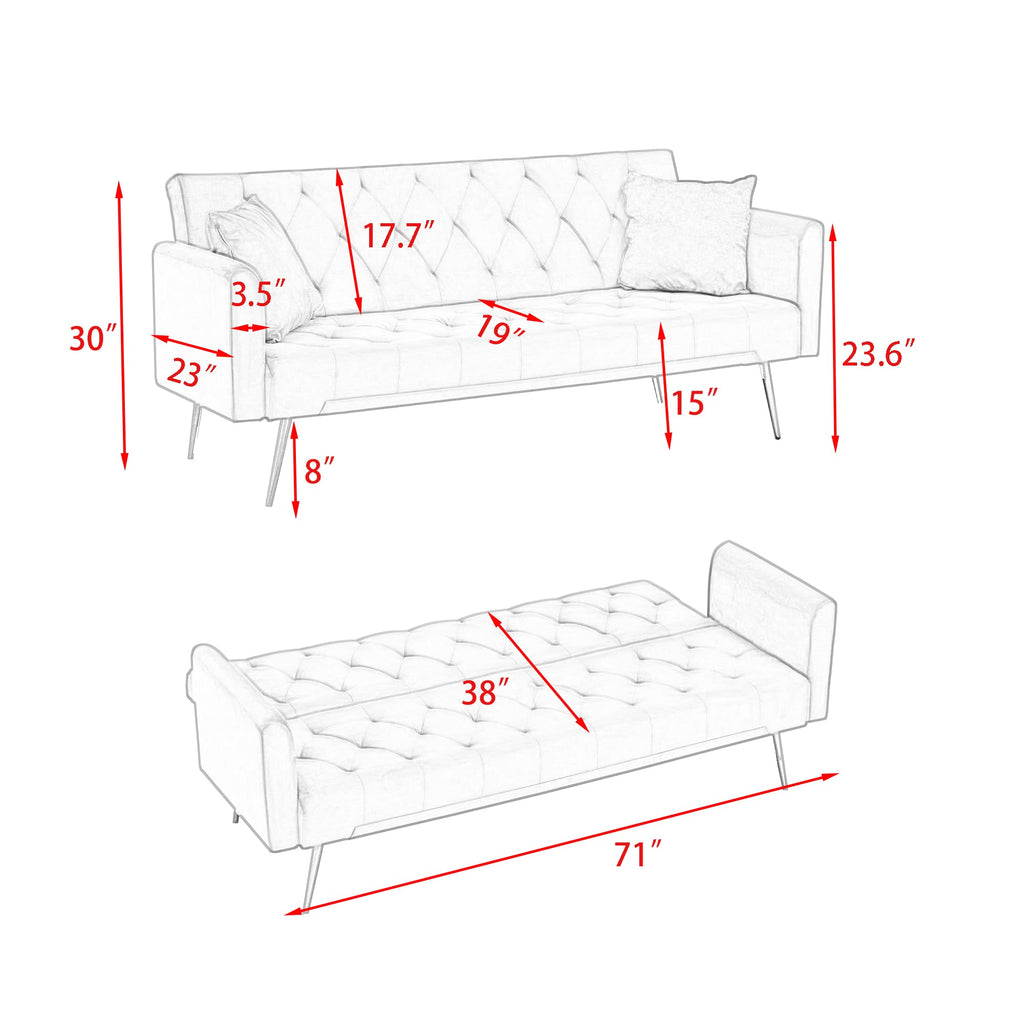Pink Velvet 2 Seater Loveseat Sofa K94687