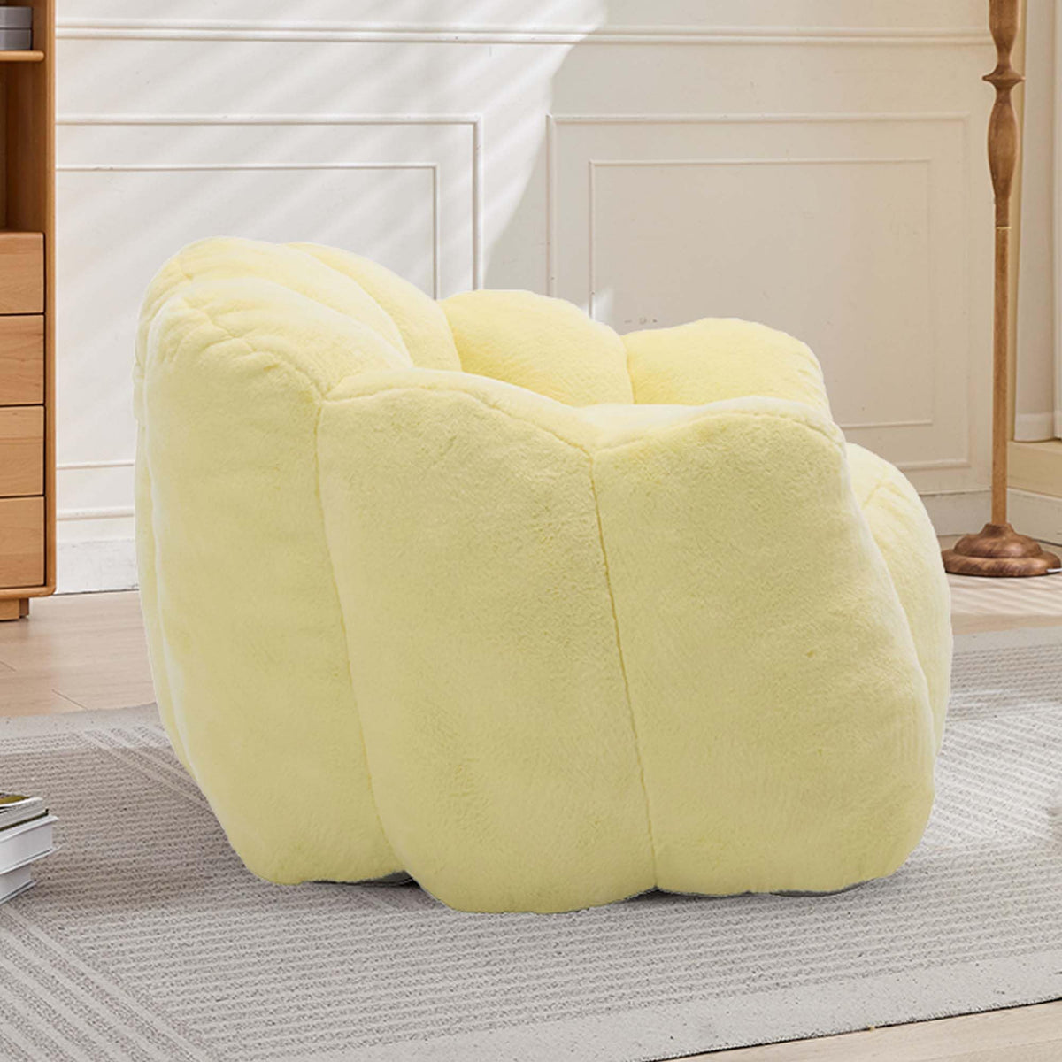 Oversized Memory Foam Bean Bag Chair with Backrest T79583