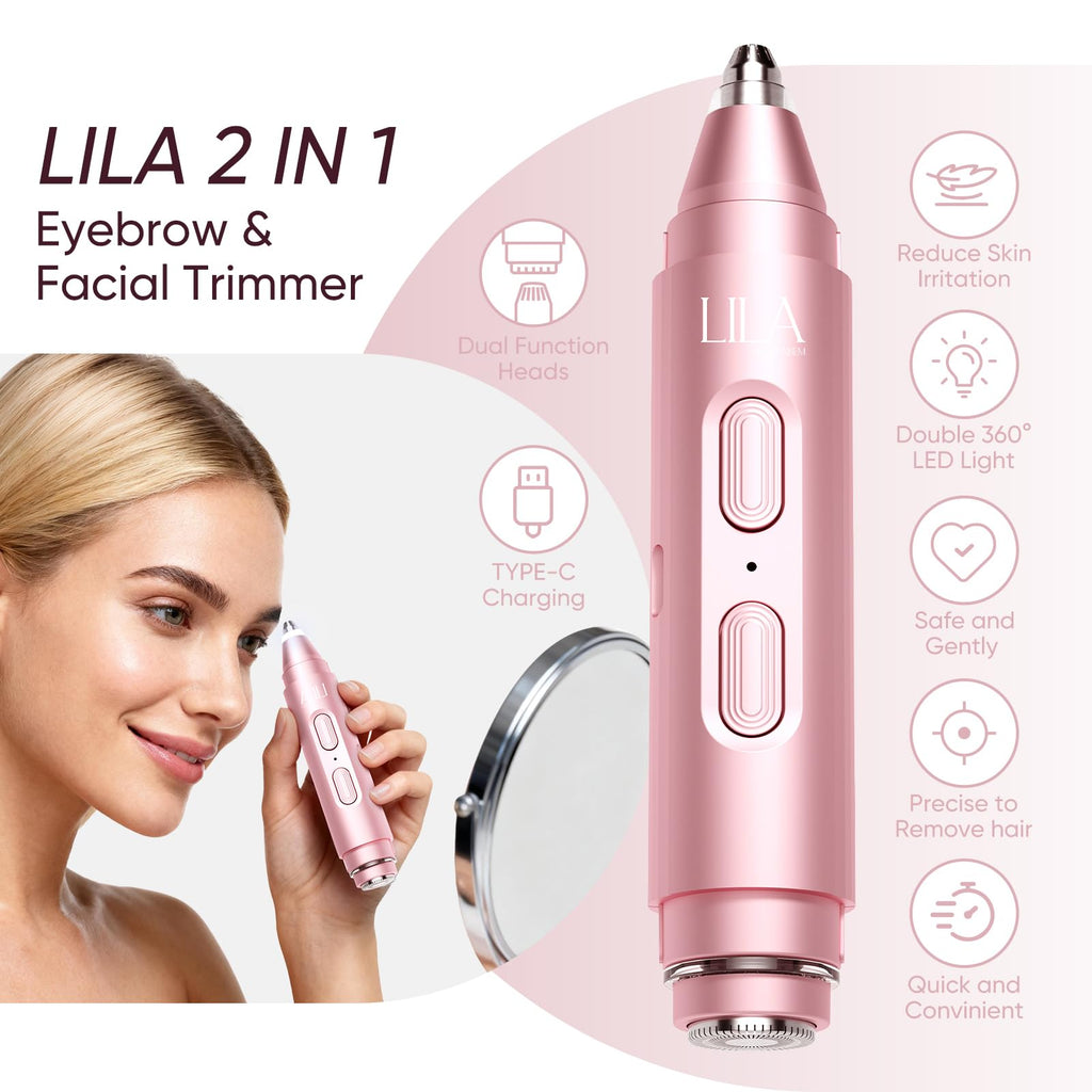 2-in-1 Eyebrow & Nose Hair Trimmer E825008