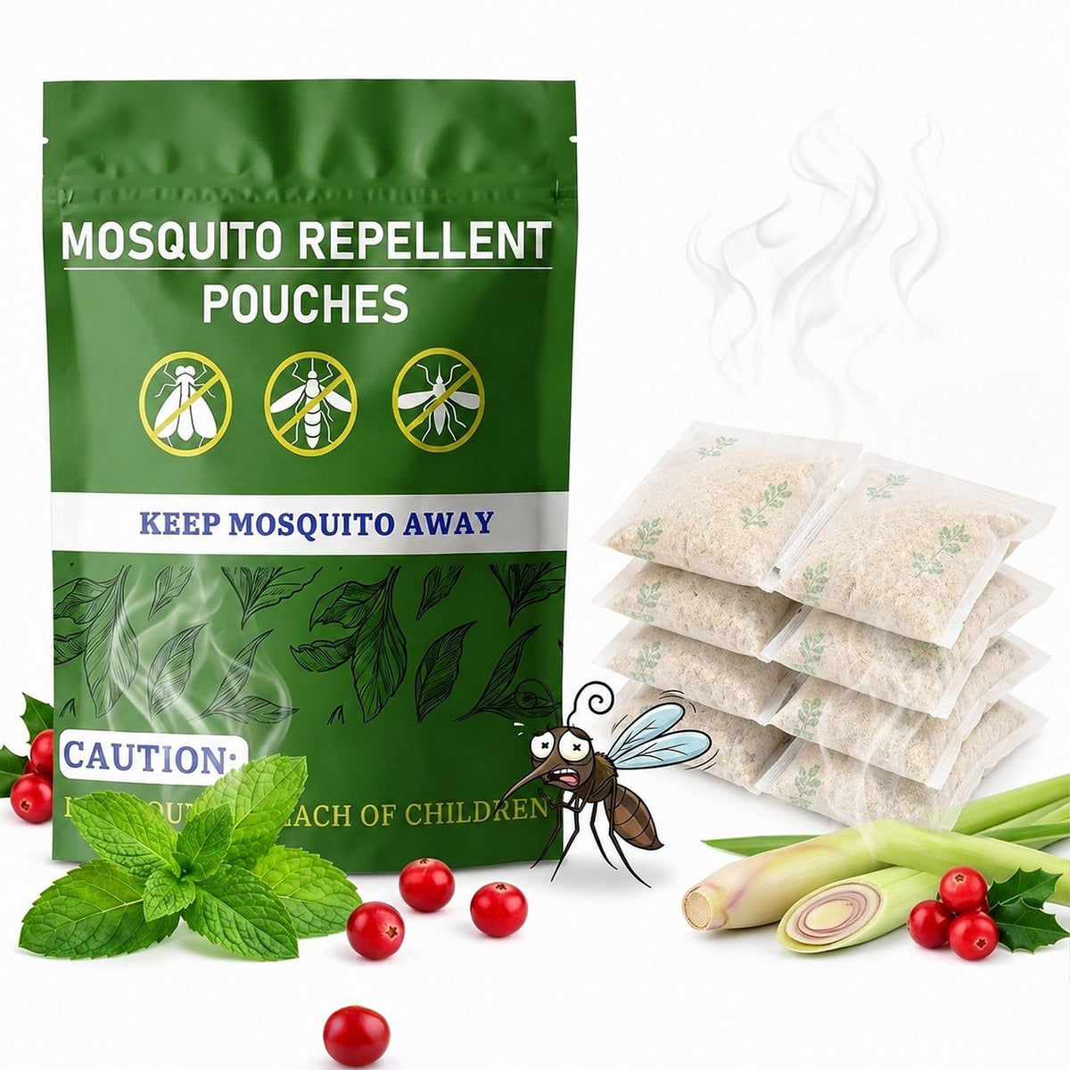 Mosquito Repellent Pouches 60 Days 8 Pack F37343