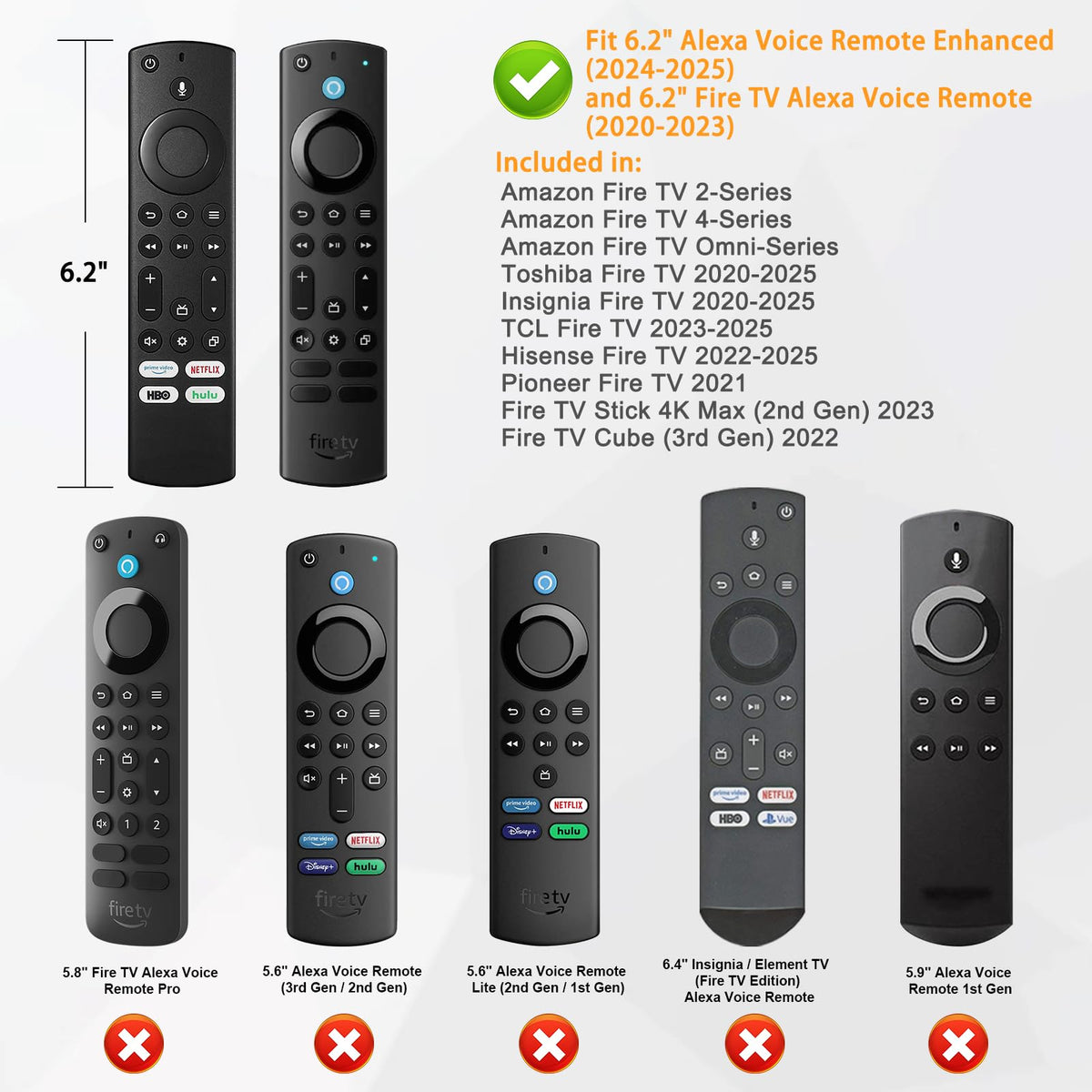 Silicone Case for Fire TV Alexa Voice Remote Enhanced C355674