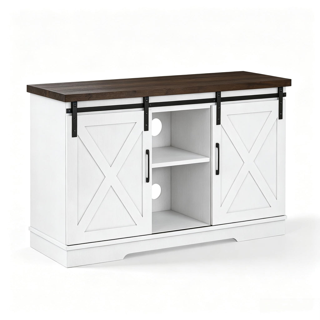 Farmhouse TV Stand Entertainment Center for 65 Inch TV Z82938