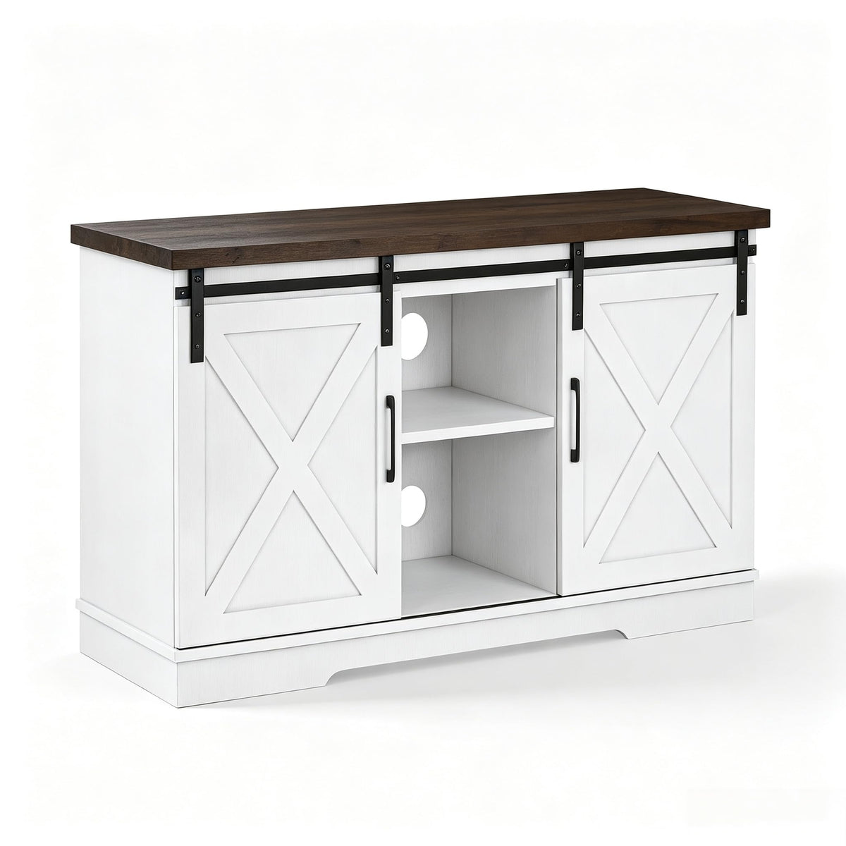 Farmhouse TV Stand Entertainment Center for 65 Inch TV Z82938