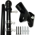 Flag Pole and Bracket Kit Black P7389