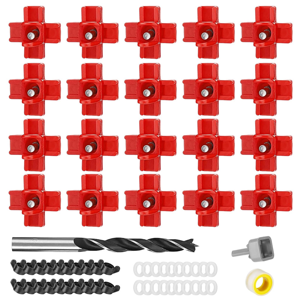 20 Pack Chicken Waterer Nipples with Drill Bits P570554