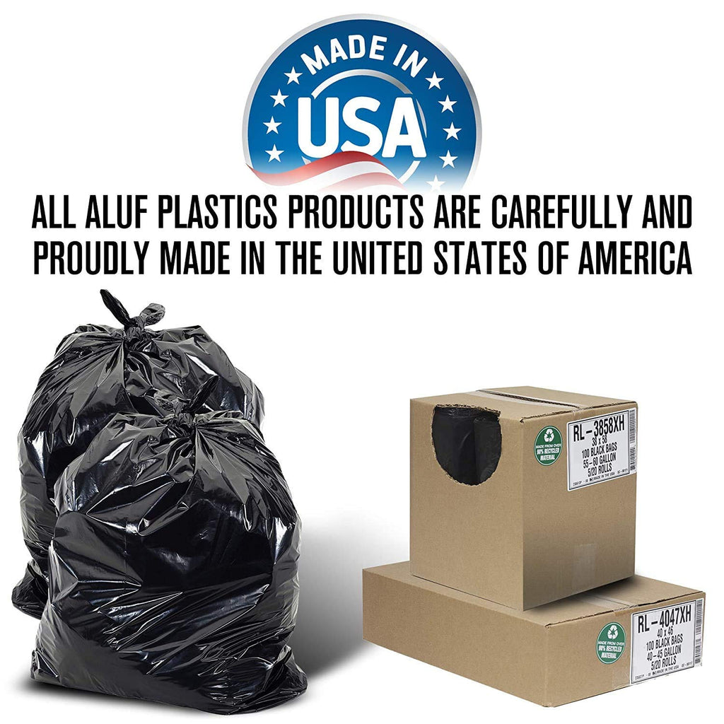 40-45 Gallon Black Heavy Duty Trash Bags R761