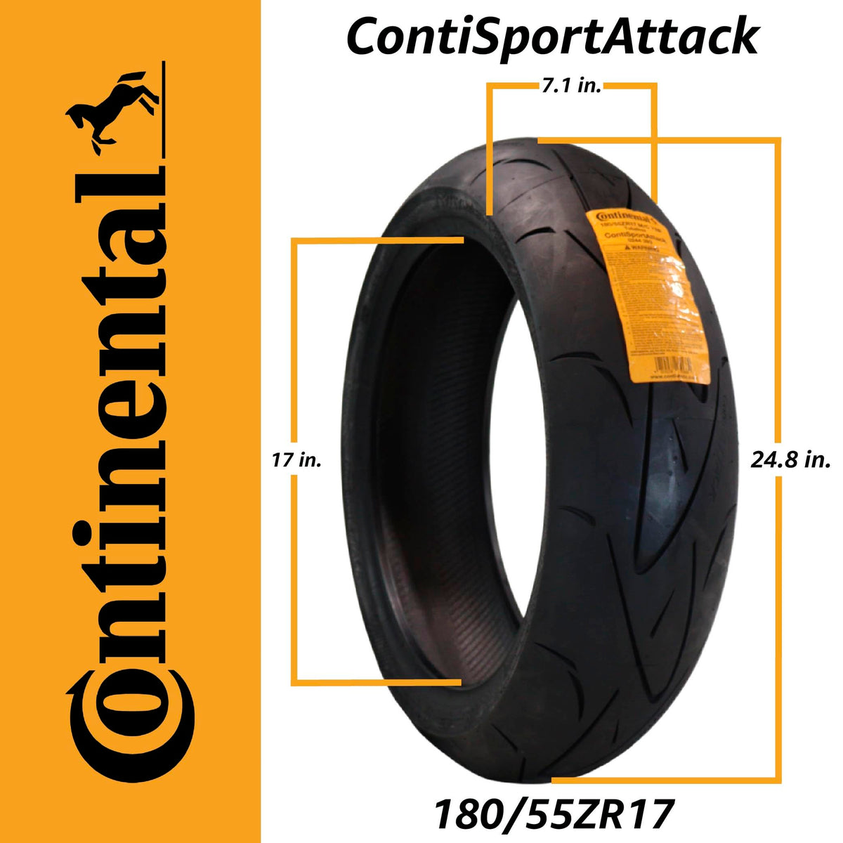 180/55ZR17 Sport Motorcycle Tire T480683