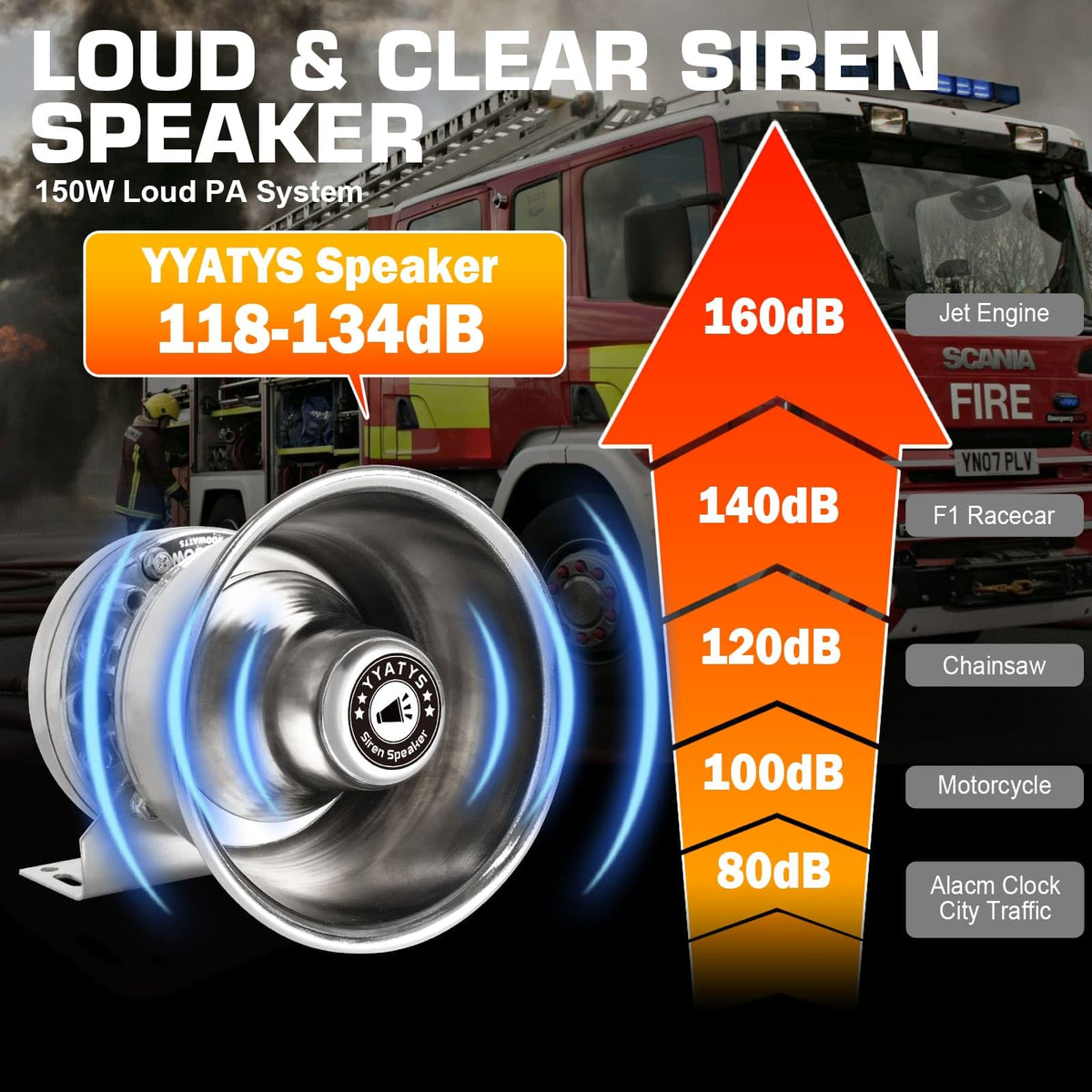 200W IP67 Waterproof Emergency Siren with Mic & Speaker Z82254